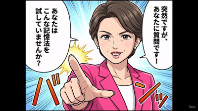 突然ですが、あなたに質問です!あなたはこんな記憶法を試していませんか?